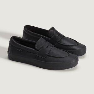 Vans Skate Slip-on Loafer Shoe Popcush Black Sz. W 7.5/M 6